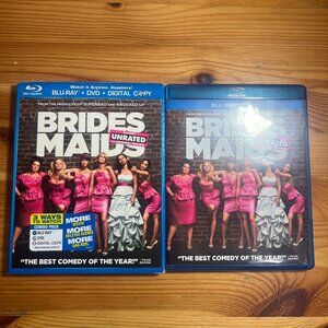 Bridesmaids (Blu-ray/DVD, 2011, 2-Disc Set Unrated/Rated) W/Slipcover Very Good